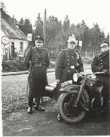 40k WW2 photo of early BMW-R12 Polizei, Essen