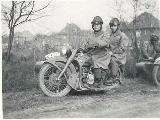 34k WW2 photo of early BMW-R12 Luftwaffe gespann