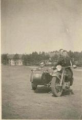 21k WW2 photo of early BMW-R12 sidecar, 9th company of 25th Infantry Regiment