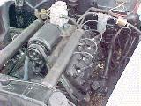 68k photo of 1940 Ford V8 DeLuxe Fordor sedan, engine