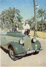 13k photo late 1930's run Italy-Afrika of Mercedes-Benz 170V Roadster