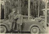 20k WW2 photo of Opel Kadett K38 Cabriolimousine, Division Grossdeutschland