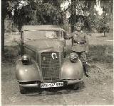 19k WW2 photo of 1936 Opel 2,0 Ltr. Wehrmacht Cabriolet